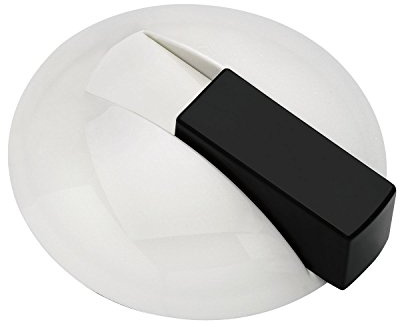 HEWI 4014884039113 dörrpuffer 625, ø 85 mm, hålavstånd. 22,5 mm, golvmon. Nylon ren vit