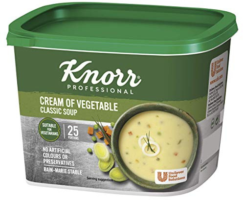 Knorr Classic Cream Of Vegetable Soup Mix, 25 Portions (Makes 4.25 Litres), 19739301 | 25 Portions, Catering Soup