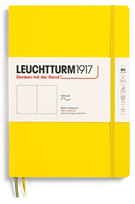 LEUCHTTURM1917 Notizbuch, Softcover, 121 Seiten, Blanko, Zitrone, Composition (B5)