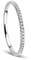 Orovi Ring Damen Ewigkeitsring Weißgold 9 Karat / 375 Gold Diamant Brillianten 0,08 ct