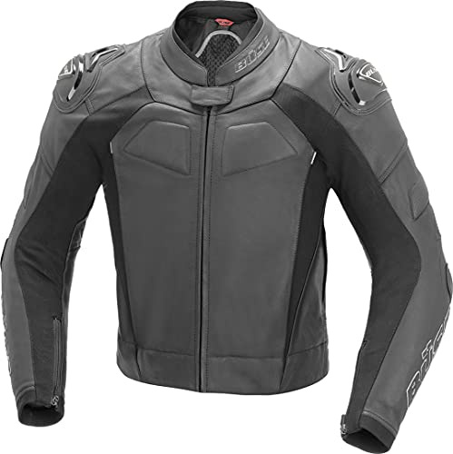 Büse Assen Motorrad Lederjacke, schwarz, 106