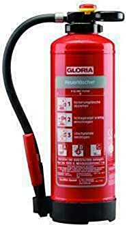 Gloria P6PRO – Auflade-Pulver Feuerlöscher (ABC) mit Wandhalter