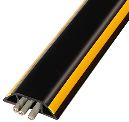 Kabelkanal Kabelschlauch Kabelmanagement Kabelunterbrecher für Bodenkabel, Wasserdicht dick PVC abziehen und aufkleben Kabelmanagement, Lager Teppich, Tier-/Kinderschutz