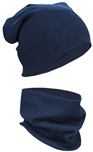 Alkato Unisex Beanie Mütze und Schal Set Uni