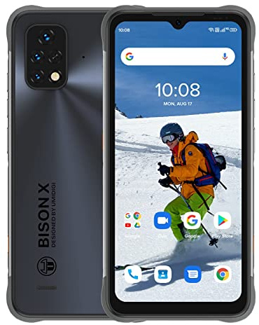 UMIDIGI BISON X10S Rugged Smartphone Offerta 6150mAh Batería 6.53'' HD+ Android 11 4GB+32GB Telefono Robusto Cámara 16MP Impermeabile Cellulare Antiurto Dual SIM