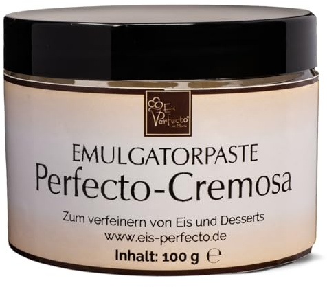 CREMOSA EMULGATORPASTE für besonders cremiges, zartes und leckeres selbstgemachtes Speiseeis│ Für alle Eissorten geeignet │ Traumhafte Textur │ Inhalt 100 g