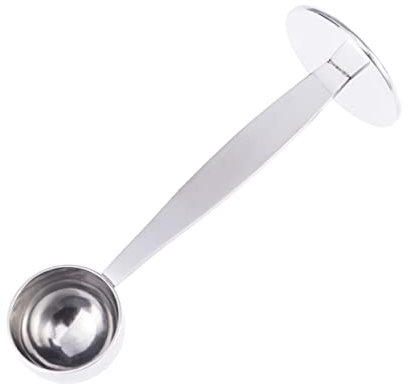 VINTORKY 10g Cuchara Medidora De Café De Acero Inoxidable Para Espresso y Té Prensador Integrado Lavavajillas