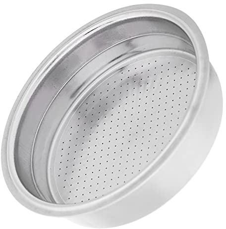 Accesorios de Cesta Presurizada con Filtro de café de Doble Capa de Acero Inoxidable para Barra de té con Leche Casera (porción individual)