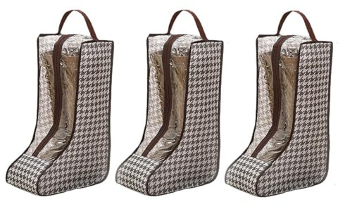 3 Stück Schuhtasche Reise, staubdicht Schuhe Aufbewahrung Organizer, Reisetasche für Schuhe mit und Handhaben für Aufbewahrung zu Hause, Reisen (Langer Stil)