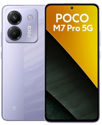 XIAOMI POCO M7 Pro 5G Smartphone, 8+256Go, Appareil Photo Principal 50MP avec OIS, Batterie 5110 mAh (Types), IP64, fonctionnalités A,sans Chargeur (Purple, 8+256G)