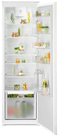 Electrolux Frigorifero da Incasso Serie 600 Monoporta ERD6DE18S4 – 310 L, Classe E, Ventilato, 32 dB, Porta Reversibile, LED, Built-in, L 54,6 cm H 177,2 cm