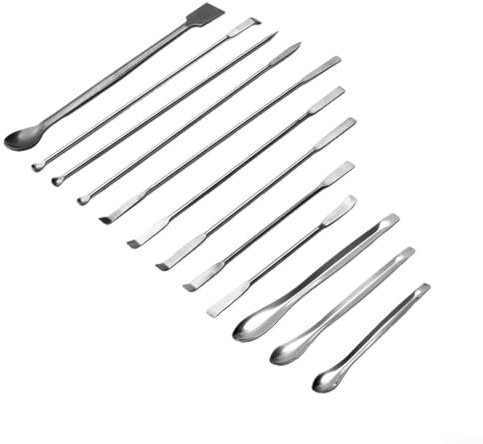 Kit multiuso con paletta da laboratorio e spatola con costruzione include 12 pezzi essenziali