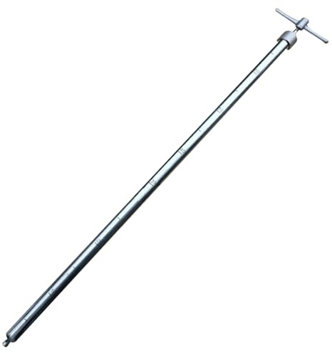 Sonde d'échantillonnage d'eau pour liquide visqueux – Acier inoxydable – Idéal pour trou d'homme, tête de puits, piscines, rivières – Indispensable pour l'analyse et l'analyse de l'eau en laboratoire
