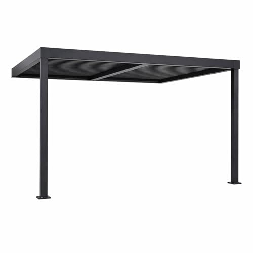 CONCEPTO DE FÁBRICA | Pérgolas y Tiendas de Recepción Negro | 3 x 3 m |Calidad Premium | Diseño SIFNOS Puro y Funcional | Muebles Contemporáneos Sostenibles | Comodidad y Durabilidad Diaria