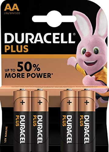 Duracell MN1500 PF AA LR6 Alkaline Batteries (Pack of 4)