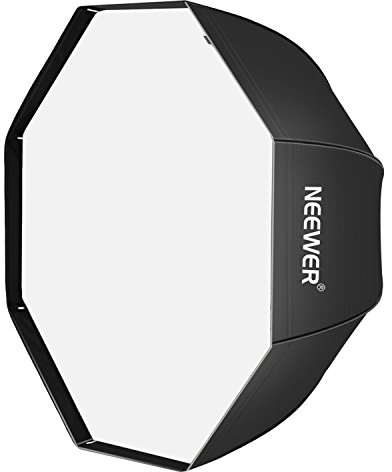Neewer 45/116cm Octagonal Speedlite, Studio Flash, Speedlight Umbrella Softbox with Carrying Bag for Portrait or Product Photography