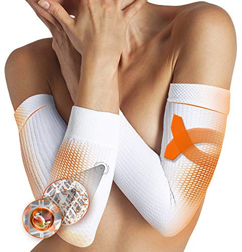 Lytess - Paire de Manchons Bras Anti-Cellulite - Raffermissant Anti-Cellulite pour Les Bras - Réduction Prouvée de la Cellulite - Complément Régime et Activité Physique - Taille Unique - Blanc