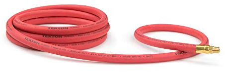 TEKTON 46334 Lufteinlass-Druckluftschlauch, Gummi-Druckluft-Schlauch, 3 m, 250 PSI, 3/8 Zoll, 9,5 mm