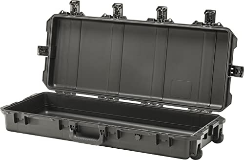 Peli Storm IM3100 Maleta rígida con Ruedas para el Transporte de trípodes, bípodes y Rifles, Resistente al Agua y al Polvo, 50L de Capacidad, Fabricada en EE.UU., sin Espuma, Color Negro