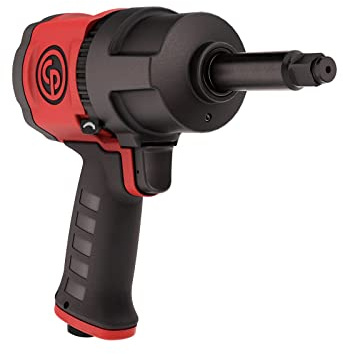 Chicago Pneumatic CP7748-2 - 1/2 Inch Air Impact Wrench with 2 Inch Extended Anvil, Pistol Handle, Max Torque Reverse Output 959 ft. lbf / 1300 Nm, 7000 RPM, Twin Hammer