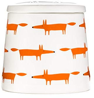 Keith Brymer Jones Collaboration Range - Mr Fox Ceramic Large Storage Jar - Ceramic / Orange - 700ml - (One Size)