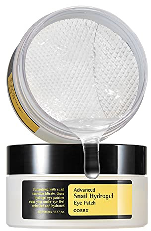 COSRX Advanced Snail Hydrogel Eye Patch (60 Patches), Refreshing & Hydrating Under Eye Treatment for Puffiness and Fine Lines, Korean Skincare