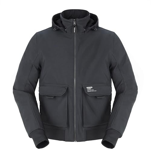 SPIDI, METROMOVER, Technische Motorradjacke, Farbe Anthrazit, Größe XXL, Herren-Motorradjacke optimal für die Stadt, wasser- und winddicht, Stretchgewebe, mit Fleece gefüttert