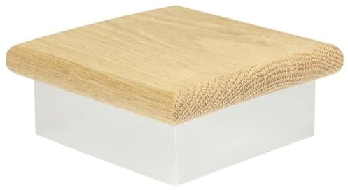 Jackson Woodturners Oak and Chrome Fit Over Newel Cap 90mm