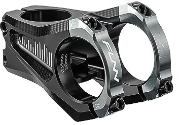 Funn Equalizer Bike Stem with Zero Rise- Length 50mm stem with 35mm Bar Clamp, 0 Degree Alloy Bike Stem for Mountain Bike and BMX Bike (Gray)