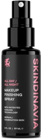 Skindinavia The Makeup Finishing Spray, Bridal Makeup Cooling Setting Spray, All-Day Wear, Long-Lasting Up to 16+ Hours, Heat-Resistant & Waterproof, Wedding Day, Bridal Shower Gift, 2.0 Oz