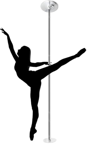 YCOVSFP Pole Dance Stange for Zuhause, Stripper-Stange, Rotierende/statische Tanzstange, Tragbare 45-mm-Pole-Tanzstange for Männer Und Frauen, Kann 440 Lbs Tragen