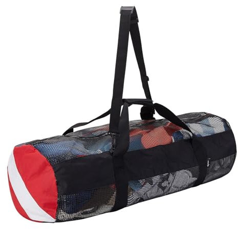 1/2 Netz-Tauchtasche – Reisetasche, Tauchtasche, Tauchtasche, Schnorchelausrüstung, Taschen mit Reißverschluss, faltbare Tauchausrüstung, schnell trocknend, verdickte -Tauchtaschen für Tauchen,