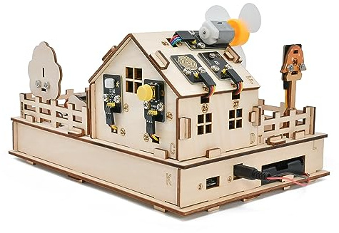 KEYESTUDIO ESP32 IoT Smart Farm Starter Kit de démarrage pour Arduino et Scratch Programming, kit de capteur DIY STEM pour Adultes, Adolescents 15+