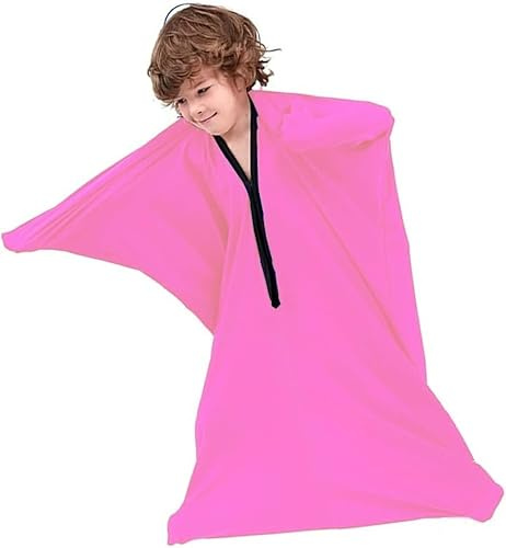 Sensorische Bodysocke For Erwachsene, 65 X 29, Ganzkörperwickel, Dehnbare Bodysocke For Stressabbau, For Erwachsene Mit Autismus, Angstzuständen(Rosa,XL)