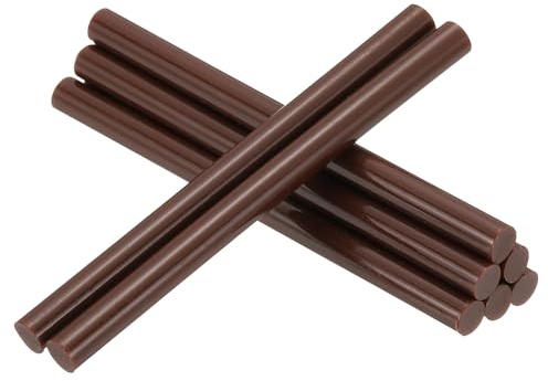 PATIKIL 4x0.27 Inch Hot Glue Sticks, 8 Pcs Hot Glue Gun Sticks Mini Hot Melt Adhesive Glue Stick for DIY Art Craft Repairs Festival Decoration, Coffee