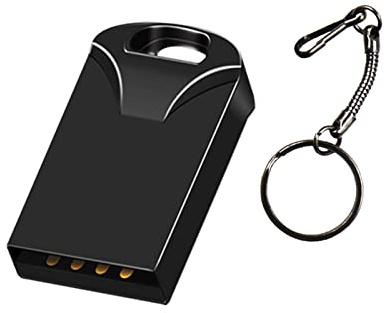 Pendrives Jumpdrive - Memoria USB Super Mini con memoria USB, impermeable, a prueba de polvo, a prueba de golpes (negro, 512 MB)