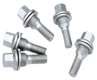 Hubcentric Wheel Spacer Adapter Car Alloy Wheel Nuts Bolts Screw For Peugeot 206/208/301/307/308/407/408 For Citroen Thread Length 28/40/45mm M12x1.25(20pcs 40mm)