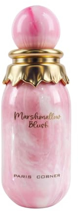 Paris Corner | Marshmallow Blush EDP | A Unique Gourmand Marshmallow Strawberry Perfume for Women | Long-Lasting Sweet Scent Fragrance for Daily Use (3.4 Fl Oz)