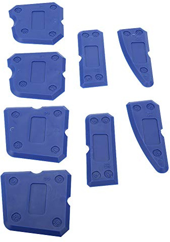 Kit de Herramientas de Calafateo, Removedor de Lechada de Silicona Profesional Fácil de Limpiar Eco de Diferentes Bordes de Cuchilla de Diferentes Cuchillas 8pcs para Sellado para Cemento