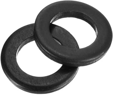 QUARKZMAN Rondelles Plates en Acier au Carbone M8, 110 Pièces 8mm ID x 14mm OD x 2mm Épaisseur, Bagues de Montage pour Vis, Boulons, Accessoires, Charnières de Porte, Construction