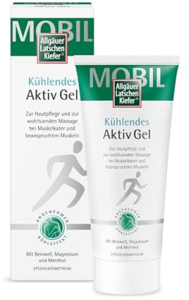 Allgäuer Latschenkiefer Kühlendes Aktiv Gel - zur Hautpflege mit angenehmem Kühleffekt - zur wohltuenden Massage bei Muskelkater & beanspruchten Muskeln - von Allgäuer Latschenkiefer - 200ml