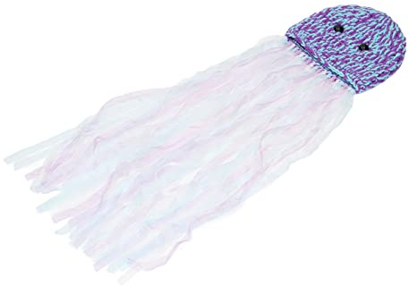 Taidda Bonnet tricoté à la Main en Forme d'animal de Poulpe pour Photographie de bébé, pour des Photos élégantes, sans Fermeture éclair pour Plus de sécurité, Fil de Laine pour Nourrissons, Idéal
