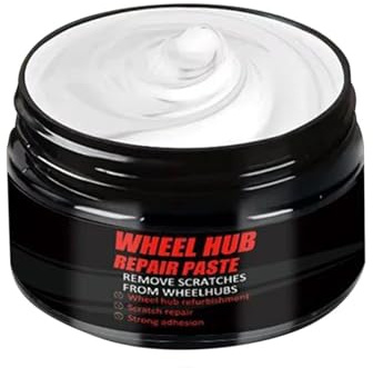 Wheel Scratch Repair Kit, 50 g Cream Compound, Swirl Mark Remover Paste med Svampdyna, Rim Restoration Detailing Tool, Auto Care Refurbish för lastbil RV Motorcykel Marine Use Kit Pack