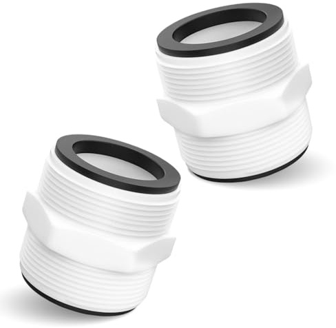 Conector para manguera de piscina de 38 mm, enchufe de 2 vías, extensión para manguera de jardín, accesorio para piscina, adaptador para manguera de piscina de 1,5 pulgadas (2)