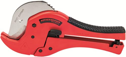 ROTHENBERGER ROCUT TC 50 Professional Kunststoffrohrschere, 0mm-50mm Arbeitsbereich Durchmesser | 52010 | Schere für Rohre, Rohrschneider