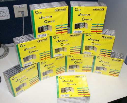 10 X 5 'er Pacchetto chamoxa 11124, CD vuoto guscio 2 X CD/DVD (50 pezzi)