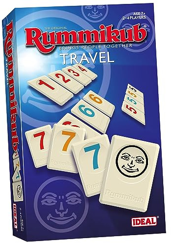 Rummikub | IDEAL | Travel game: Brings people together | Family Strategy Games | For 2-4 Players | Ages 7+