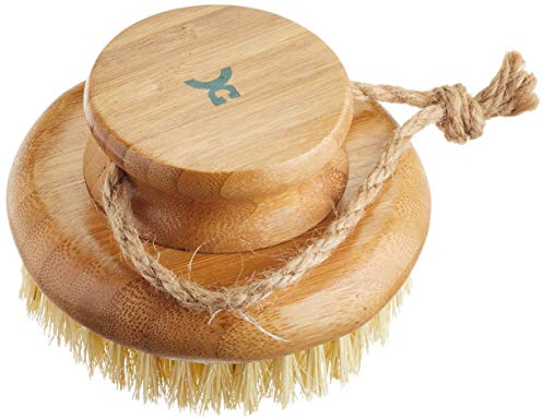 CROLL & DENECKE Massage Handbürste aus Bambus mit Kokosborsten, 1 Stück