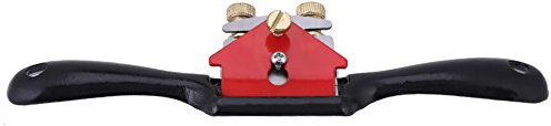 Schabhobel, 9-Zoll-Einstellung Spokeshave mit flachem Fuß und Metallklinge Holzbearbeitungshandwerkzeug mit Schraube oder Holzbearbeitung, Holzhandwerk