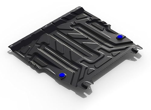 J&J AUTOMOTIVE Unterfahrschutz passend für Ford Fiesta 2002-2008, Stahl 2mm Motor und Getriebeschutz Unterbodenschutz Passform Schwarz